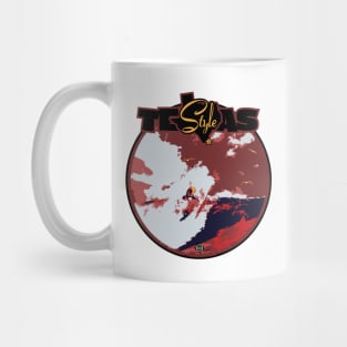 Texas-Style Surfer in reds Mug